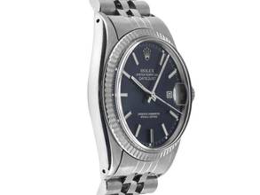 Thumbnail von Rolex Datejust Ref.16014 Bj.1983 Box&Beschreibung sehr gut Vintage Datejust Blau Stahl 18kt Weißgold open 6/9 Jubilé Armband