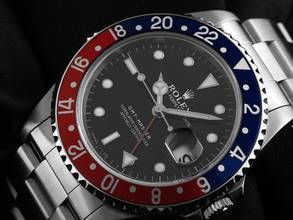 Thumbnail von Rolex GMT-Master Pepsi Ref.16700 Bj.1988 Box&Beschreibung sehr Gut Vintage GMT Master Pepsi Oyster Armband