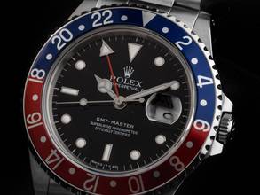 Thumbnail von Rolex GMT-Master Pepsi Ref.16700 Bj.1988 Box&Beschreibung sehr Gut Vintage GMT Master Pepsi Oyster Armband