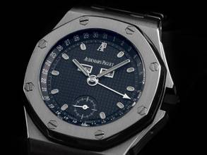 Thumbnail von Audemars Piguet Royal Oak Offshore Ref.25807ST Bj.1999 Full Set original Vintage Unpoliert Royal Oak Offshore Vollkalender Blue