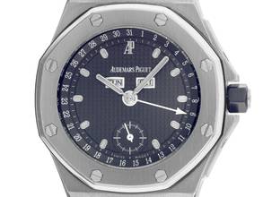 Thumbnail von Audemars Piguet Royal Oak Offshore Ref.25807ST Bj.1999 Full Set original Vintage Unpoliert Royal Oak Offshore Vollkalender Blue