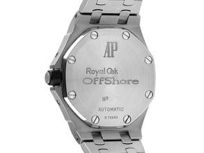 Thumbnail von Audemars Piguet Royal Oak Offshore Ref.25807ST Bj.1999 Full Set original Vintage Unpoliert Royal Oak Offshore Vollkalender Blue
