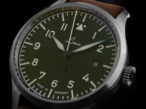 Thumbnail von Laco Fliegeruhr Stuttgart Pro Ref.862141_1556 Full Set Neu Fliegeruhr Stuttgart Pro Green Dial