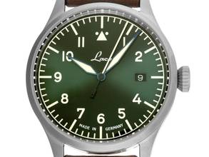 Thumbnail von Laco Fliegeruhr Stuttgart Pro Ref.862141_1556 Full Set Neu Fliegeruhr Stuttgart Pro Green Dial