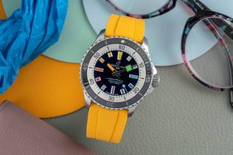 Thumbnail von Breitling Superocean Automatic 42 Rainbow Edelstahl Ref. A17375211B2S2 B&P 2025