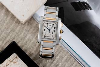 Thumbnail von Cartier Tank Française Stahl Gold Chronoflex Chronograph Ref. W51004Q4 Box