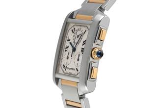 Thumbnail von Cartier Tank Française Stahl Gold Chronoflex Chronograph Ref. W51004Q4 Box