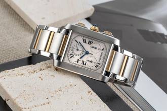 Thumbnail von Cartier Tank Française Stahl Gold Chronoflex Chronograph Ref. W51004Q4 Box