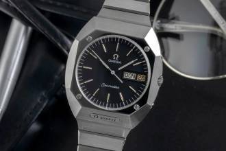  Omega Seamaster Stahl Quarz Herrenuhr Ref. ST 396.0840 Vintage Klassiker 