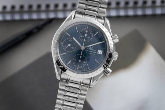 Omega Speedmaster Date Chronograph Stahl Automatik Herrenuhr Ref. 3511.80.00 