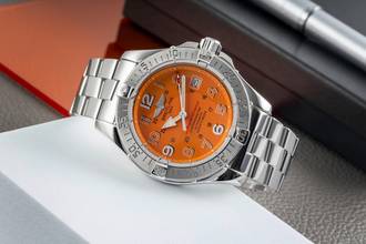 Thumbnail von Breitling Superocean Stahl Automatik Herrenuhr Ref. A17360 Papiere 2013