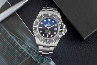 Thumbnail von Rolex Sea-Dweller Deepsea Deep Sea James Cameron Blue Dial Stahl Automatik Herrenuhr Ref. 136660