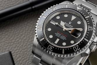 Thumbnail von Rolex Sea-Dweller Single Red Stahl Herrenuhr Oyster Ref. 126600 B&P 2021