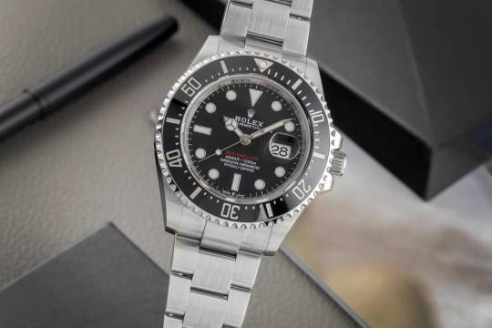  Rolex Sea-Dweller Single Red Stahl Herrenuhr Oyster Ref. 126600 B&P 2021 