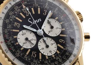 Thumbnail von Sinn 903 PL Chronograph Stahl / vergoldet Handaufzug Herrenuhr Ref. 903 PL