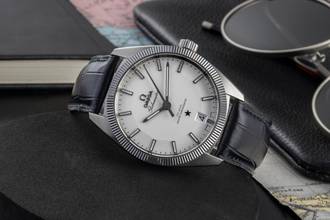 Thumbnail von Omega Globemaster Constellation Globemaster Pie Pan Automatik Stahl Ref. 130.33.39.21.02.001