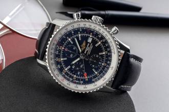 Thumbnail von Breitling Navitimer World GMT Chronograph Edelstahl Automatik Ref. A24322