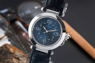 Thumbnail von Cartier Pasha 41 Automatik Datum Stahl Herrenuhr Ref. WSPA0038 Klassiker