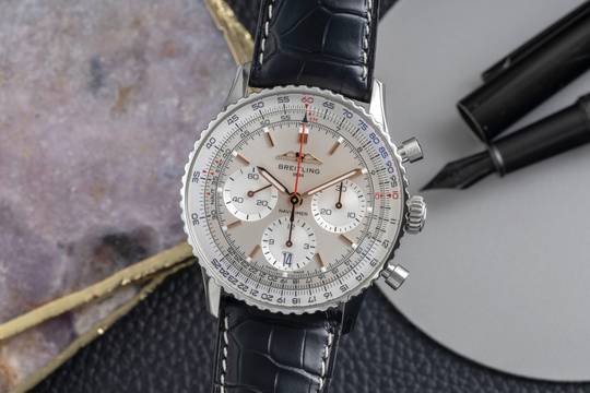  Breitling Navitimer 1 B01 Chronograph 44 Stahl Automatik Ref. AB0139211G1P1 B&P 
