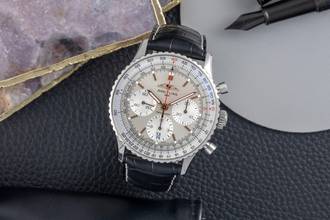 Thumbnail von Breitling Navitimer 1 B01 Chronograph 44 Stahl Automatik Ref. AB0139211G1P1 B&P