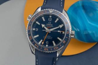 Thumbnail von Omega Seamaster Planet Ocean GMT Good Planet 232.32.44.22.03.001 Papiere 2021