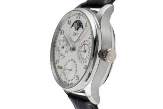 Thumbnail von IWC Portuguese Perpetual Calendar 950 Platin Automatik Ref. IW502219 B&P 2009