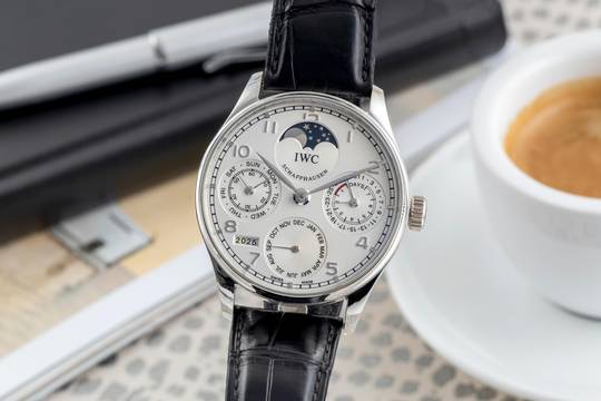  IWC Portuguese Perpetual Calendar 950 Platin Automatik Ref. IW502219 B&P 2009 