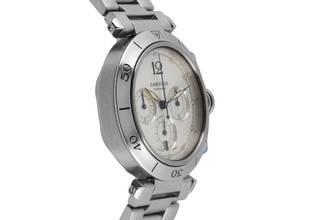 Thumbnail von Cartier Pasha Seatimer Chronograph Stahl Automatik Herrenuhr Ref. W31030H3 Box