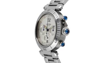 Thumbnail von Cartier Pasha Seatimer Chronograph Stahl Automatik Herrenuhr Ref. W31030H3 Box