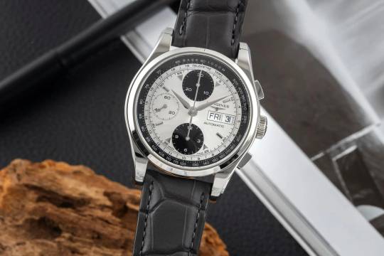 Longines Heritage 1954 Chronograph Panda Ref. L2.747.4.92.4 B&P 2022