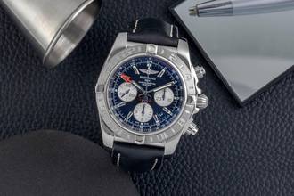 Thumbnail von Breitling Chronomat 44 GMT Chronograph Automatik Stahl Ref. AB042011/BB56 B&P