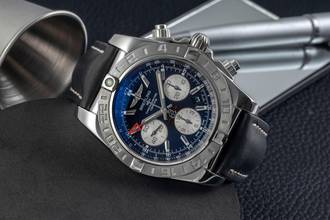 Thumbnail von Breitling Chronomat 44 GMT Chronograph Automatik Stahl Ref. AB042011/BB56 B&P