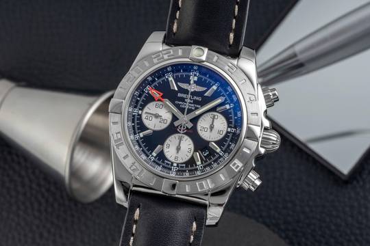 Breitling Chronomat 44 GMT Chronograph Automatik Stahl Ref. AB042011/BB56 B&P