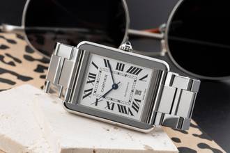 Thumbnail von Cartier Tank Solo XL Stahl Automatik Herrenuhr Ref. W5200028 3515 Papiere 2018