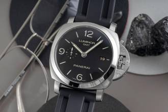 Thumbnail von Panerai Luminor 1950 3 Days GMT Automatik Edelstahl Herrenuhr Ref. PAM00320