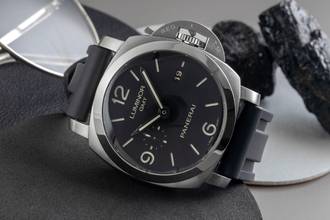 Thumbnail von Panerai Luminor 1950 3 Days GMT Automatik Edelstahl Herrenuhr Ref. PAM00320