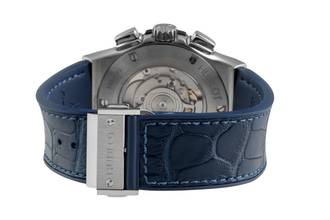 Thumbnail von Hublot Classic Fusion 45 Blue Chronograph Titan Ref. 521.NX.7170.LR B&P 2021