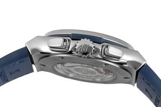 Thumbnail von Hublot Classic Fusion 45 Blue Chronograph Titan Ref. 521.NX.7170.LR B&P 2021