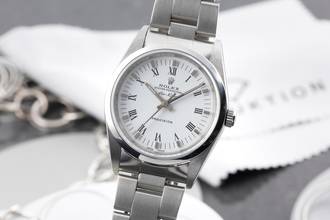Thumbnail von Rolex Air King Precision White Roman Dial Stahl Automatik Herrenuhr Ref. 14000