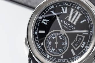 Thumbnail von Cartier Calibre de Cartier 42 Edelstahl Automatik Herrenuhr Ref. W7100041 3389
