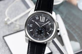 Thumbnail von Cartier Calibre de Cartier 42 Edelstahl Automatik Herrenuhr Ref. W7100041 3389
