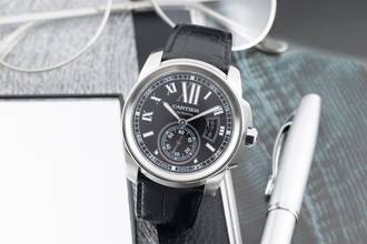 Thumbnail von Cartier Calibre de Cartier 42 Edelstahl Automatik Herrenuhr Ref. W7100041 3389
