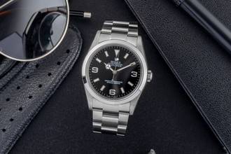 Thumbnail von Rolex Explorer 36 Black Dial Oyster Stahl Automatik Ref. 114270 Papiere 2004