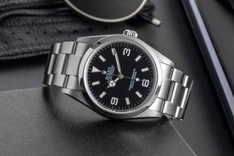 Thumbnail von Rolex Explorer 36 Black Dial Oyster Stahl Automatik Ref. 114270 Papiere 2004