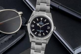 Thumbnail von Rolex Explorer 36 Black Dial Oyster Stahl Automatik Ref. 114270 Papiere 2004