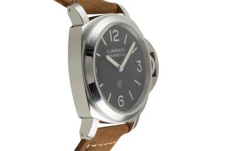 Thumbnail von Panerai Luminor Base Logo Stahl Handaufzug Herrenuhr Ref. PAM01086 B&P 2021