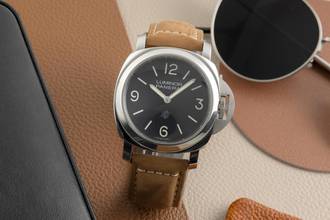 Thumbnail von Panerai Luminor Base Logo Stahl Handaufzug Herrenuhr Ref. PAM01086 B&P 2021
