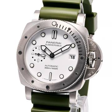 Panerai Luminor Marina Submersible Bianco 42 – PAM 01590 – very Good – 02/2025 Full Set