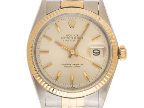 Rolex Datejust Ref.1601 Bj.1969 Box&Beschreibung sehr gut Vintage Datejust Stahl 18kt Gelbgold Jubilé Armband