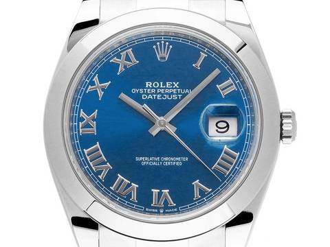 Rolex Datejust Ref.126300 Bj.2021 Full Set wie Neu Datejust Blue Stahl Oyster Armband